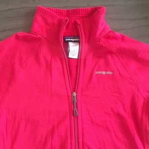 Patagonia women’s full zip fleece portillo pink